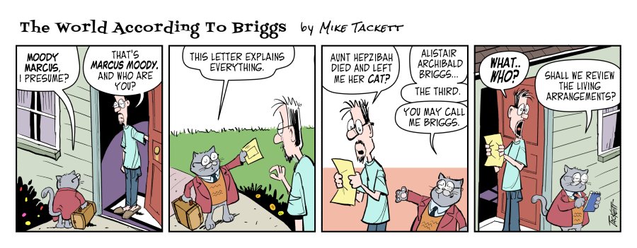 Cartoon: The World According To Briggs (the cat)